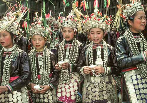 Women's Headdress, Guizhou Province, China